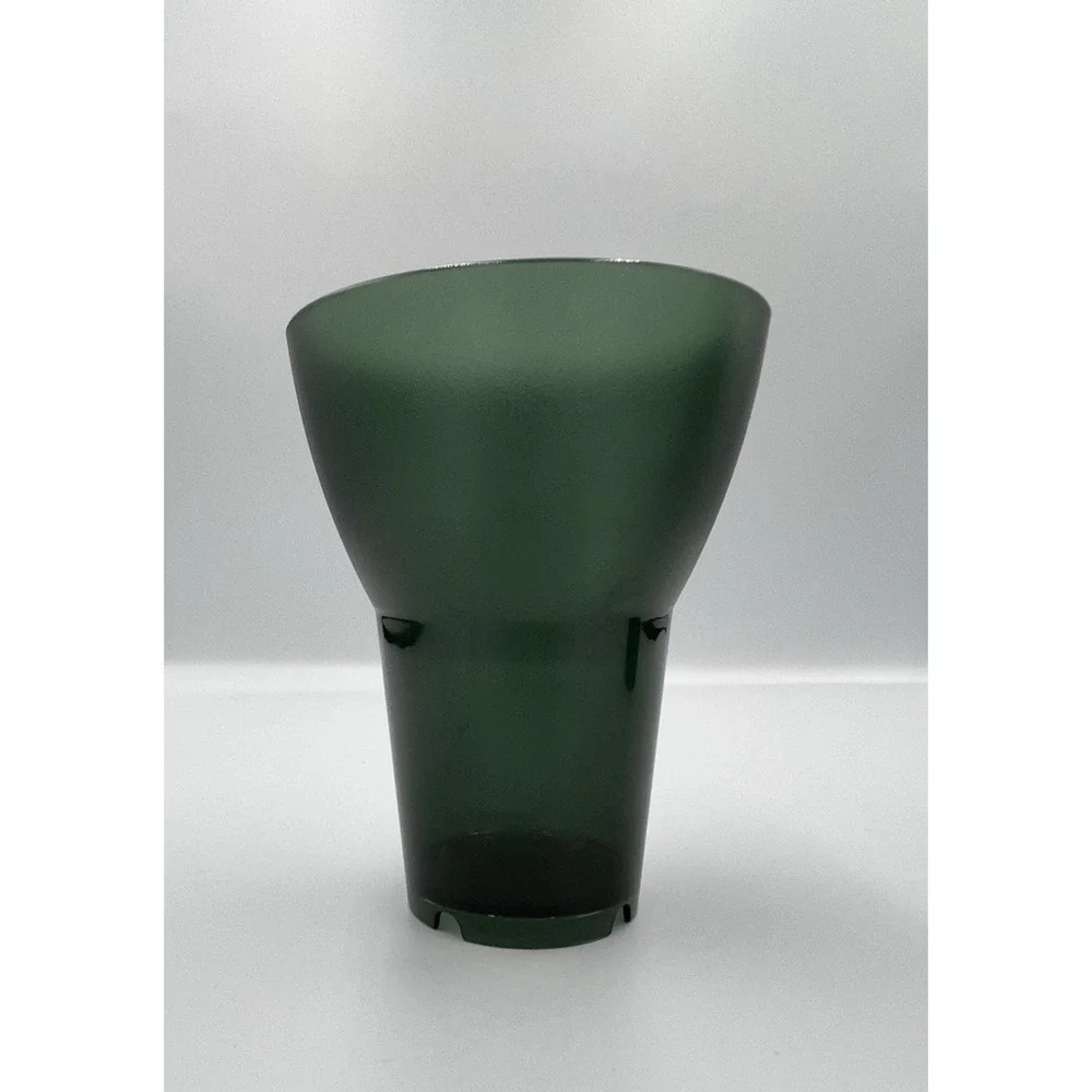 Ikea Flared Acrylic Tumblers Sola Stacking Cups SET 6 Smoke Green Deco Modern‎